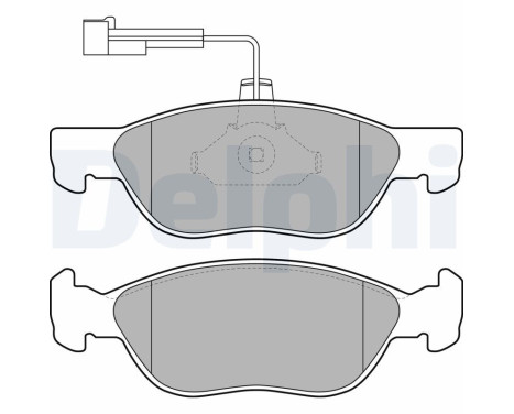 Brake Pad Set, disc brake LP1586 Delphi