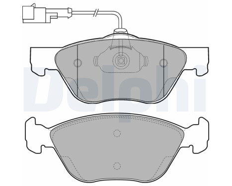 Brake Pad Set, disc brake LP1587 Delphi