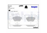 Brake Pad Set, disc brake LP1587 Delphi