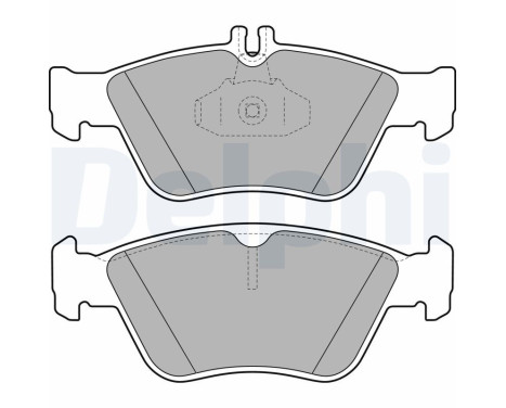 Brake Pad Set, disc brake LP1588 Delphi