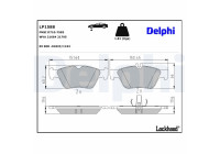 Brake Pad Set, disc brake LP1588 Delphi