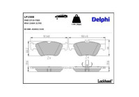 Brake Pad Set, disc brake LP1588 Delphi