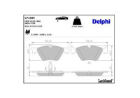 Brake Pad Set, disc brake LP1589 Delphi