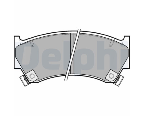 Brake Pad Set, disc brake LP1590 Delphi