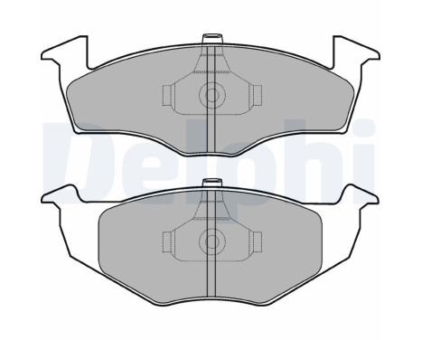 Brake Pad Set, disc brake LP1591 Delphi