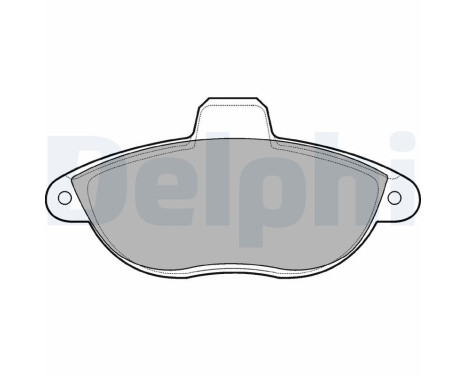 Brake Pad Set, disc brake LP1592 Delphi