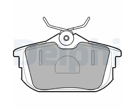 Brake Pad Set, disc brake LP1593 Delphi