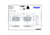 Brake Pad Set, disc brake LP1593 Delphi