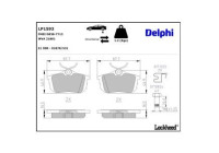 Brake Pad Set, disc brake LP1593 Delphi