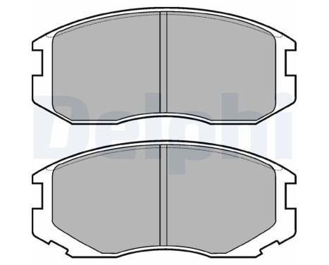 Brake Pad Set, disc brake LP1594 Delphi