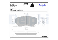 Brake Pad Set, disc brake LP1594 Delphi