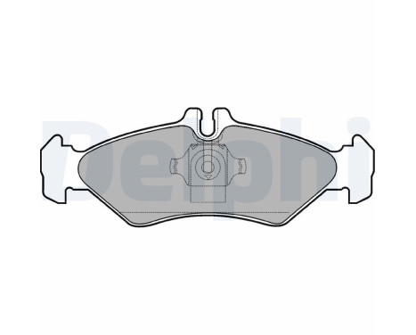 Brake Pad Set, disc brake LP1595 Delphi