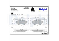 Brake Pad Set, disc brake LP1595 Delphi