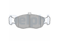 Brake Pad Set, disc brake LP1597 Delphi