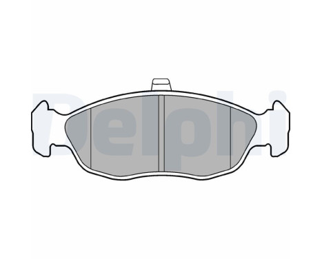 Brake Pad Set, disc brake LP1597 Delphi