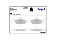 Brake Pad Set, disc brake LP1597 Delphi