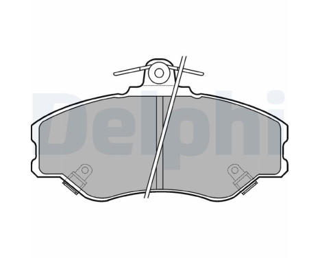 Brake Pad Set, disc brake LP1599 Delphi