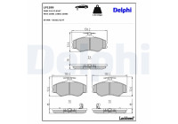 Brake Pad Set, disc brake LP1599 Delphi