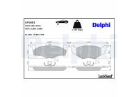 Brake Pad Set, disc brake LP1601 Delphi