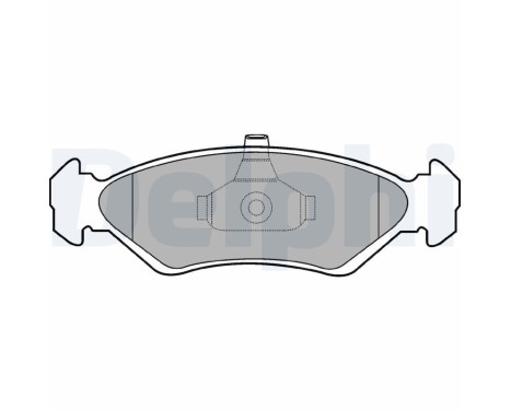 Brake Pad Set, disc brake LP1603 Delphi