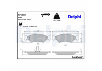 Brake Pad Set, disc brake LP1603 Delphi