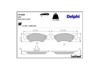 Brake Pad Set, disc brake LP1603 Delphi