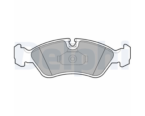 Brake Pad Set, disc brake LP1605 Delphi