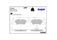 Brake Pad Set, disc brake LP1605 Delphi