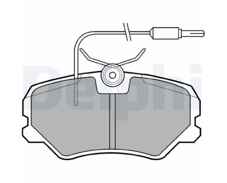 Brake Pad Set, disc brake LP1606 Delphi