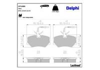 Brake Pad Set, disc brake LP1606 Delphi