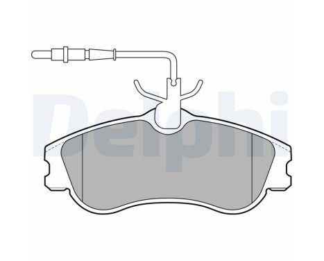 Brake Pad Set, disc brake LP1607 Delphi