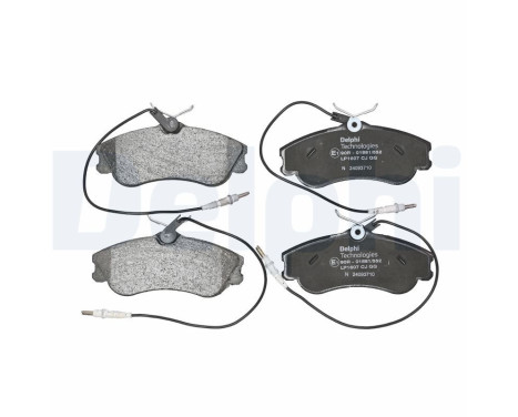 Brake Pad Set, disc brake LP1607 Delphi, Image 3