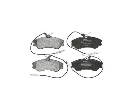 Brake Pad Set, disc brake LP1607 Delphi, Image 2
