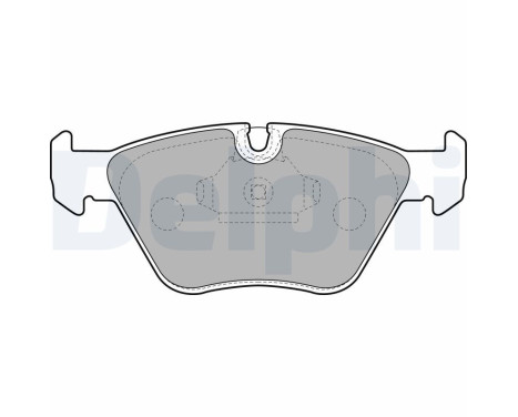 Brake Pad Set, disc brake LP1608 Delphi