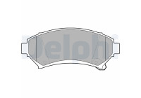 Brake Pad Set, disc brake LP1609 Delphi