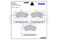 Brake Pad Set, disc brake LP1609 Delphi