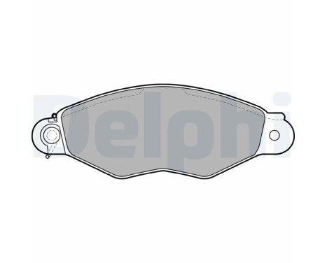 Brake Pad Set, disc brake LP1610 Delphi