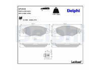 Brake Pad Set, disc brake LP1610 Delphi