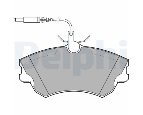 Brake Pad Set, disc brake LP1614 Delphi