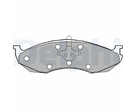 Brake Pad Set, disc brake LP1615 Delphi