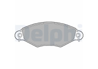 Brake pad set, disc brake LP1617 Delphi