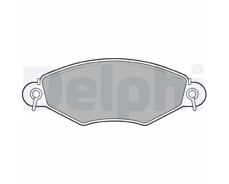 Brake pad set, disc brake LP1617 Delphi