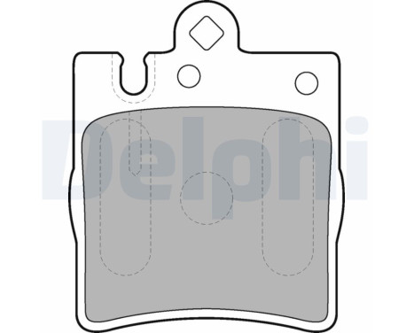 Brake Pad Set, disc brake LP1618 Delphi