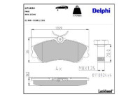 Brake Pad Set, disc brake LP1624 Delphi