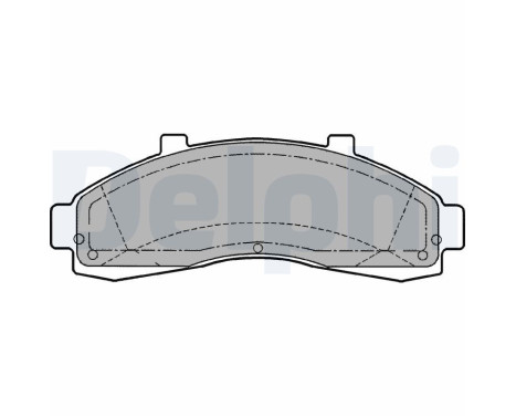 Brake Pad Set, disc brake LP1625 Delphi