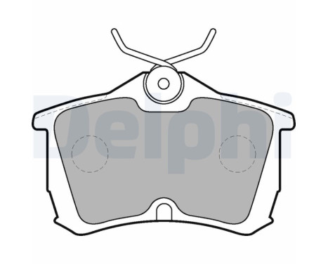 Brake Pad Set, disc brake LP1626 Delphi