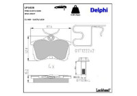 Brake Pad Set, disc brake LP1626 Delphi