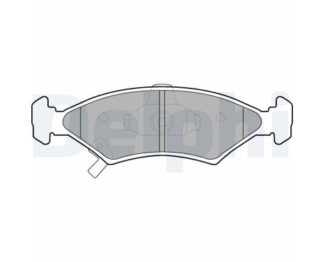 Brake Pad Set, disc brake LP1630 Delphi