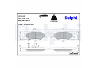 Brake Pad Set, disc brake LP1630 Delphi