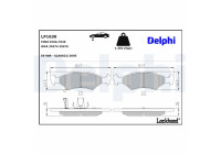 Brake Pad Set, disc brake LP1630 Delphi